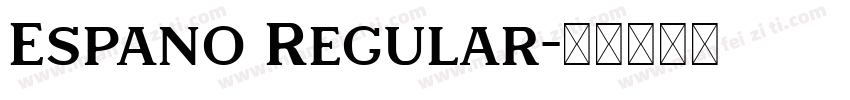 Espano Regular字体转换